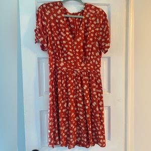 Madewell A-line V-neck Casual Sundress